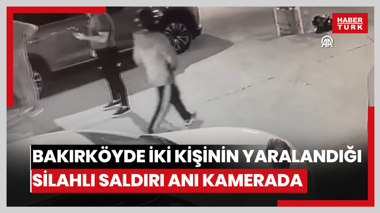 Bakırköy'de eğlence mekanı önündekilere silahlı saldırı kamerada