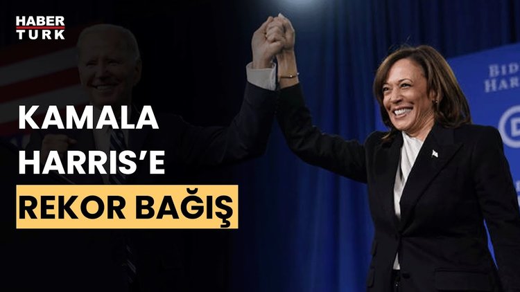 Kamala Harris, seçim kampanyasının ilk haftasında 200 milyon dolar bağış topladı