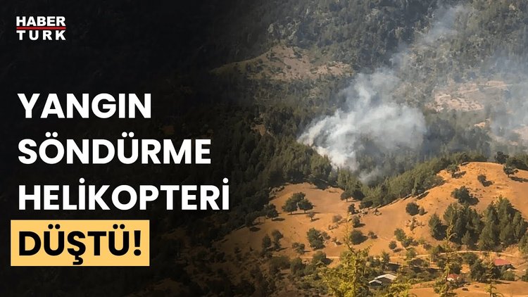 Adana&#039;da yangın söndürme helikopteri düştü! Adana Valisi Yavuz Selim Köşger son durumu aktardı
