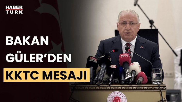 Bakan Güler: Kuzey Kıbrıs Türk Cumhuriyeti&#039;nin meşru hak ve çıkarlarını korumakta kararlıyız