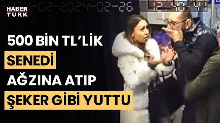 Yarım milyonluk senedi ağzına atıp yuttu! Şaşkınlık yaratan olay kamerada...