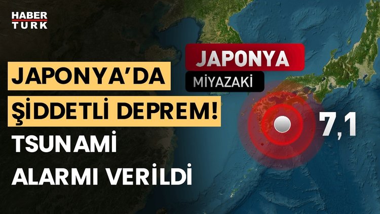 Son Dakika! Japonya&#039;da 7.1 büyüklüğünde deprem: Tsunami uyarısı yapıldı!