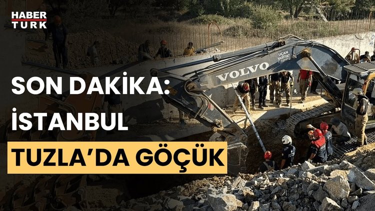 Son Dakika! Tuzla&#039;daki şantiyede göçük: İki işçi mahsur kaldı!