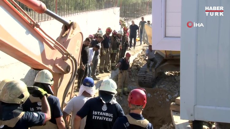 Şantiyede göçük! 2 işçi enkaz altında