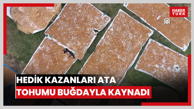 Hedik kazanları ata tohumu buğdayla kaynadı