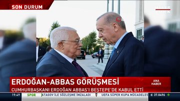 Erdoğan, Abbas ile bir araya geldi