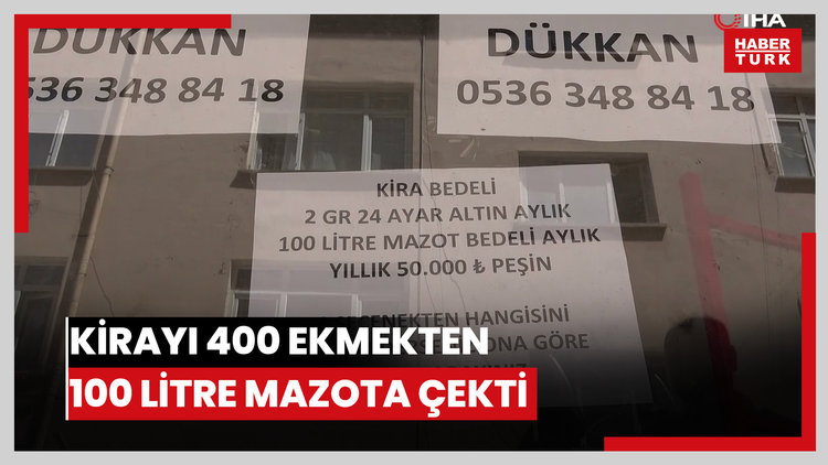Böyle 'kiralık' ilanı görülmedi: Kirayı 400 ekmekten 100 litre mazota çekti