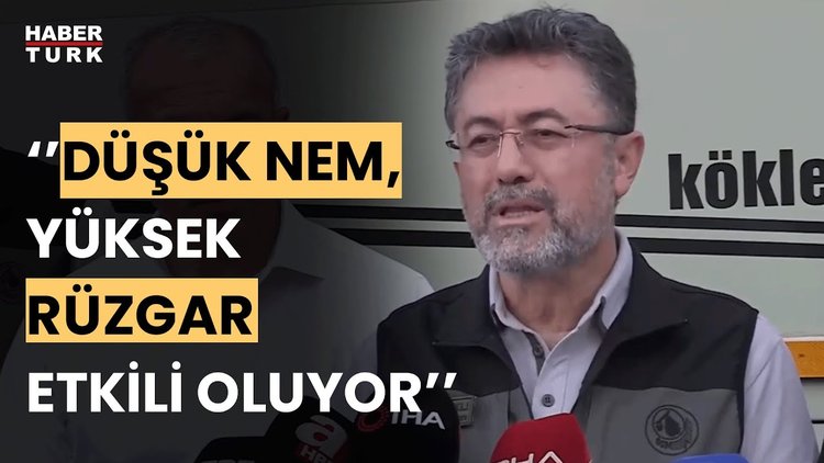 Tarım ve Orman Bakanı Yumaklı: Orman yangınlarına müdahale sürüyor