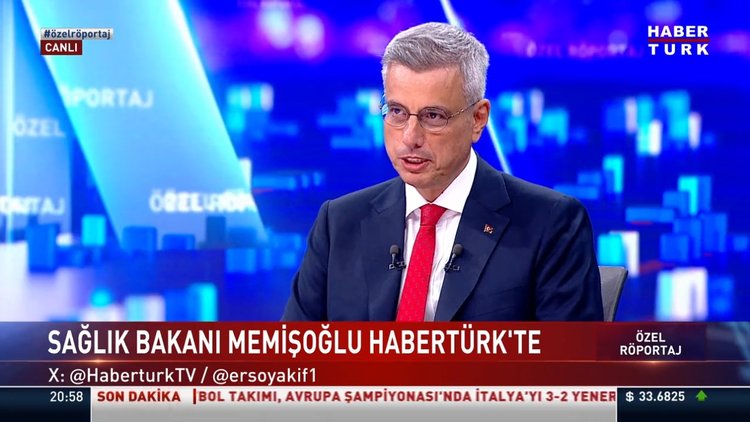 Sağlık Bakanı Memişoğlu'ndan Habertürk'e özel açıklamalar