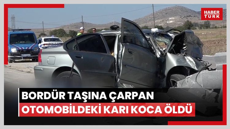 Bordür taşına çarpan otomobildeki karı koca öldü, çocukları yaralandı