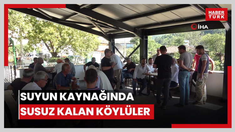 Uludağ'ın eteğinde suyun kaynağında susuz kalan köylüler, eylem yaptı boruları kesti