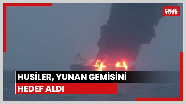 Husilerin hedef aldığı Yunan gemisinin vurulma anı