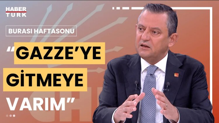 Özgür Özel Filistin&#039;e ziyareti ne zaman yapacak? CHP Genel Başkanı Özgür Özel Habertürk&#039;te yanıtladı