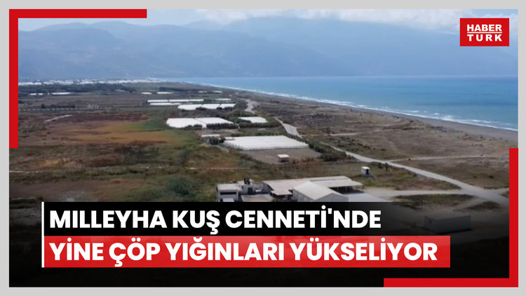 Milleyha Kuş Cenneti'nde yine çöp yığınları yükseliyor