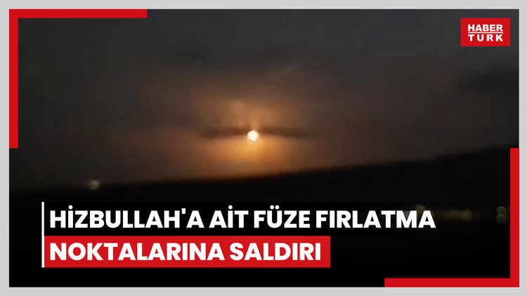 İsrail ordusu Lübnan'daki Hizbullah'a ait füze fırlatma noktalarına saldırı görüntülerini paylaştı