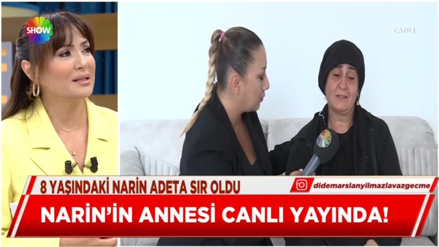 Narin'in annesi canlı yayında! | Video