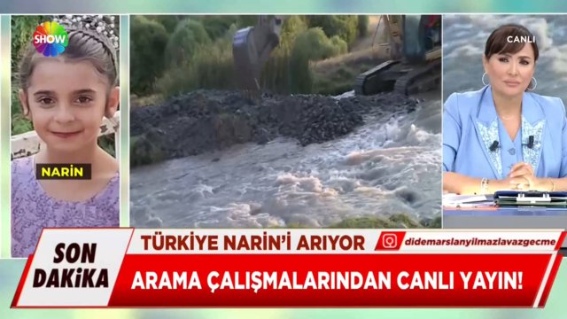 Narin'in arama çalışmalarından canlı yayın!