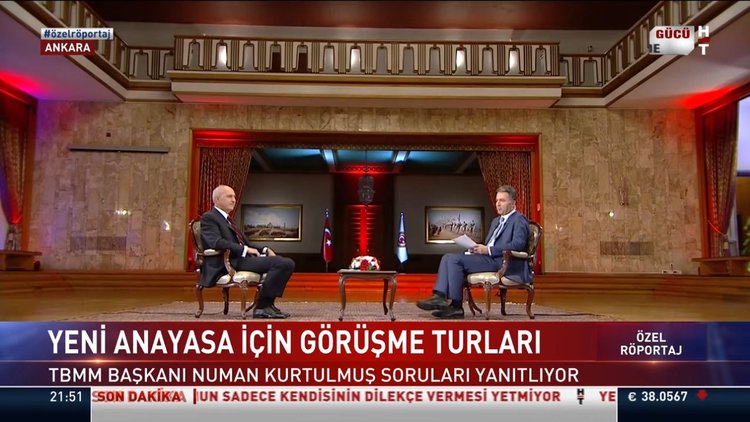 TBMM Başkanı Kurtulmuş, Habertürk TV'de