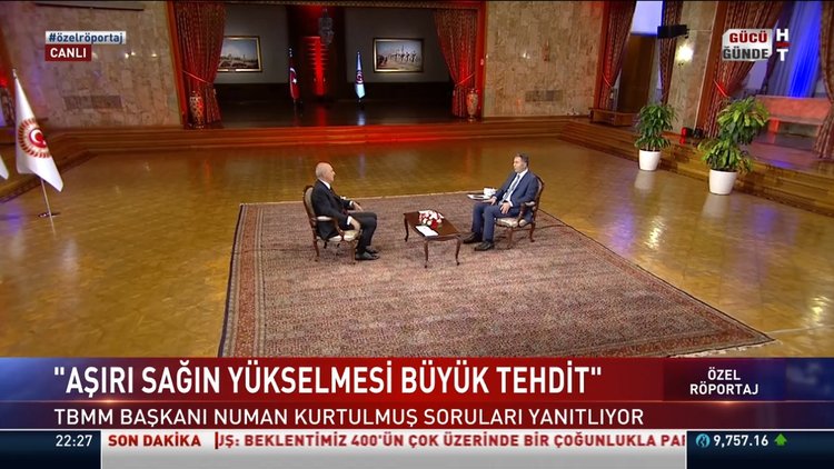 TBMM Başkanı Kurtulmuş, Habertürk TV'de
