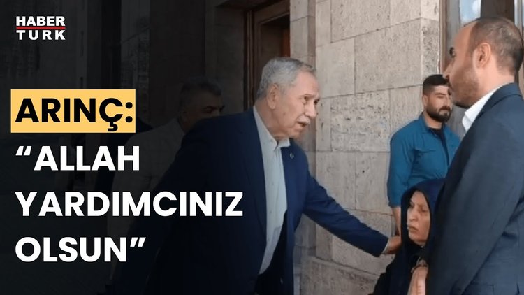 Bülent Arınç’tan Emine Şenyaşar’a ziyaret: "Davanızı Türkiye biliyor, Allah yardımcınız olsun"