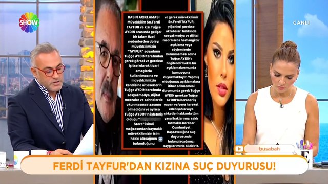 Ferdi Tayfur'dan kızına suç duyurusu!