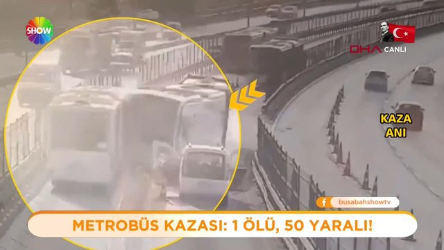 Metrobüs kazasının görüntüleri ortaya çıktı!