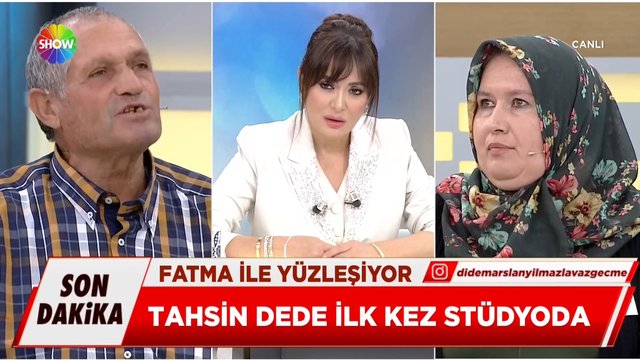 Dede Tahsin ve Fatma stüdyoda ilk kez yüzleşiyor!