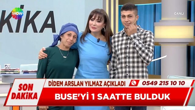 Didem Arslan Yılmaz, kayıp Buse'yi 1 saatte buldu!