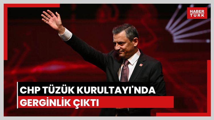 CHP tüzük kurultayında gerginlik
