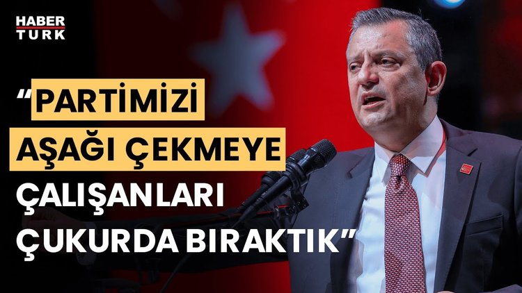 CHP Lideri Özgür Özel partisinin tüzük kurultayında açıklamalarda bulundu