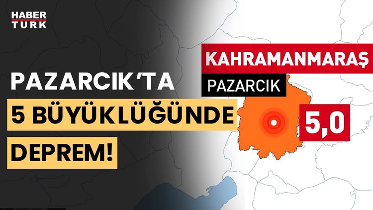 SON DAKİKA! Kahramanmaraş&#039;ta 5 büyüklüğünde deprem!
