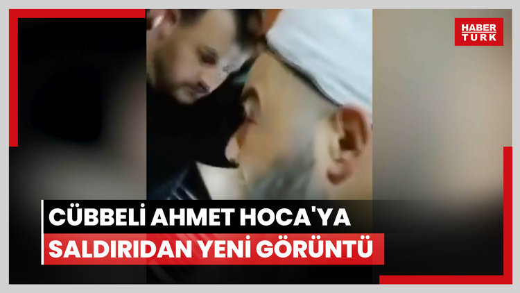 Cübbeli Ahmet Hoca'ya saldırıdan yeni görüntü