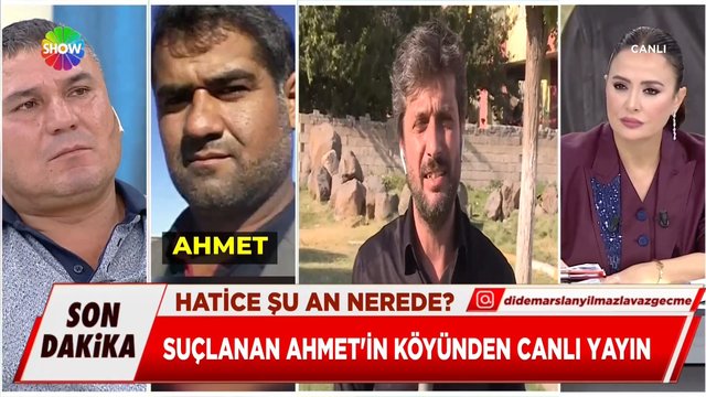 Suçlanan Ahmet'in köyünden canlı yayın!