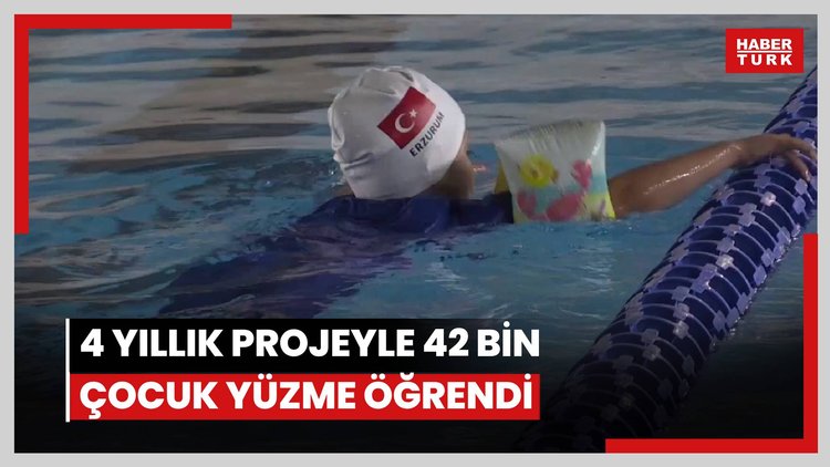 4 yıllık projeyle 42 bin çocuk yüzme öğrendi