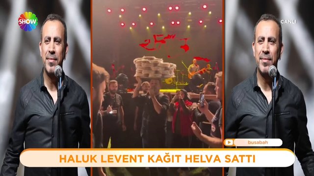 Haluk Levent'ten kağıt helvacıya jest!