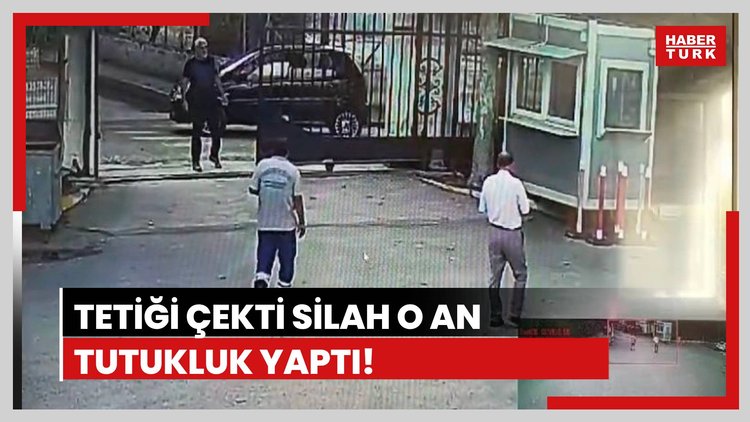 Tetiğe bastığı tabanca tutukluk yaptı!