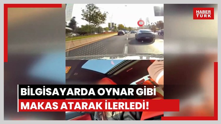 Trafikte makas atan maganda gözaltında