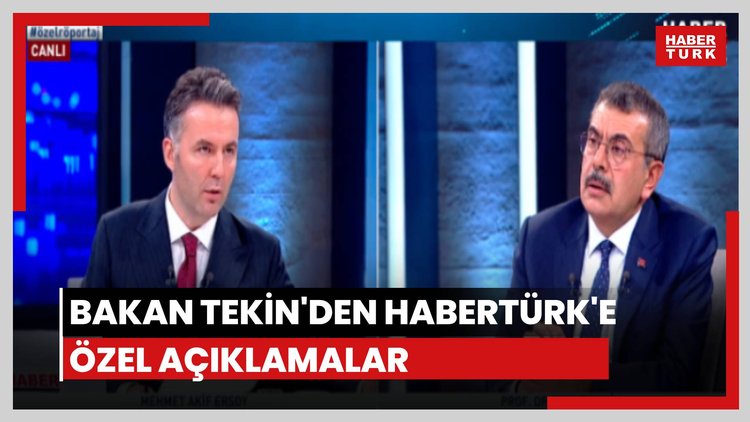Bakan Tekin'den açıklamalar