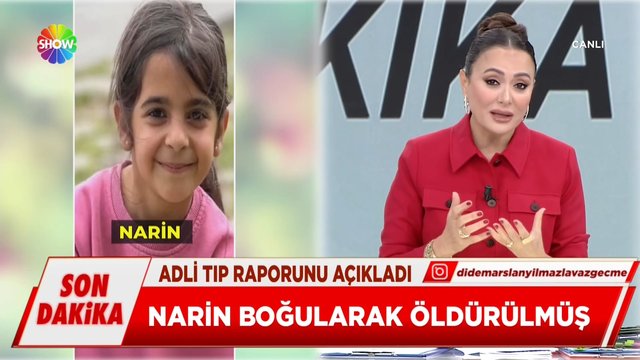 Narin boğularak öldürülmüş!