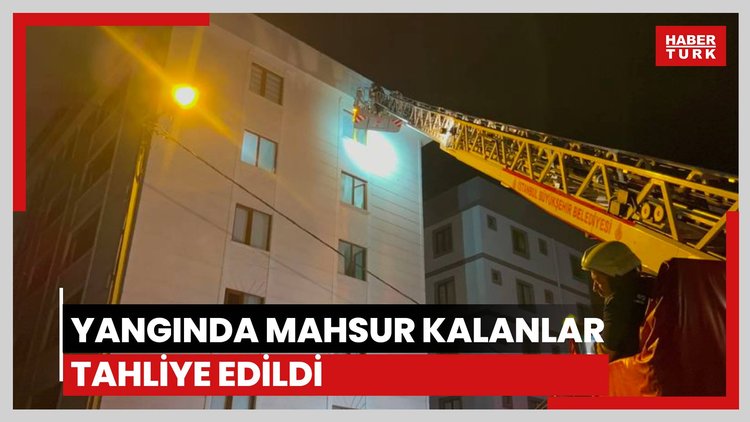 Yangında mahsur kaldılar!