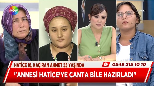 Hatice'yi kaçıran Ahmet'in kızı canlı yayında!