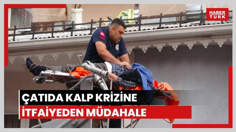 Çatıda kalp krizi geçirdi