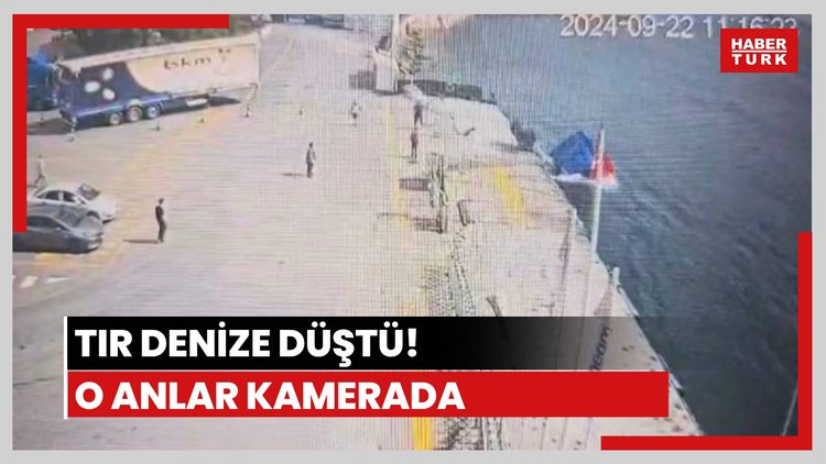 TIR, deniz uçtu