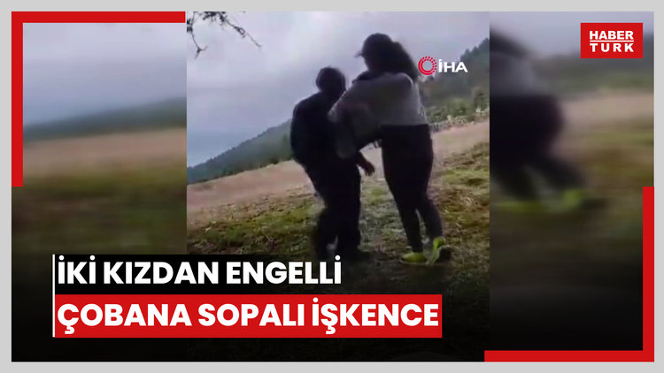 İki kızdan engelli çobana sopalı işkence