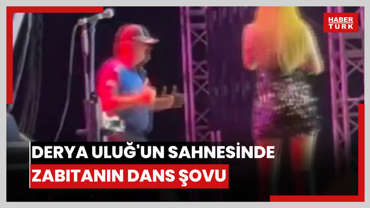 Derya Uluğ'un sahnesinde zabıtanın dans şovu