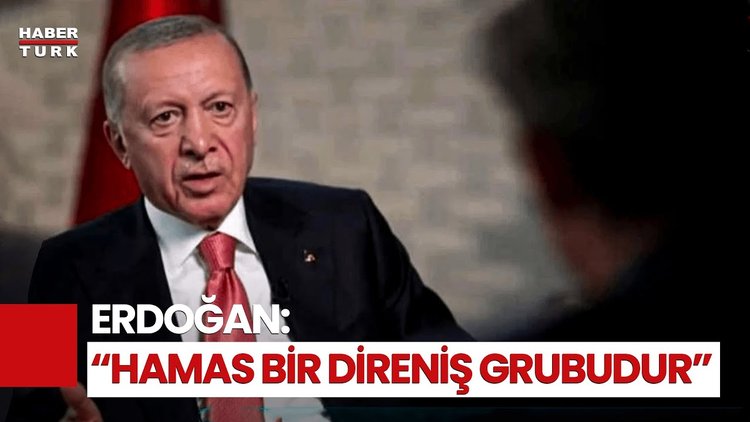 Erdoğan, ABD basınına konuştu: Hamas'a terör örgütü olarak bakmıyorum
