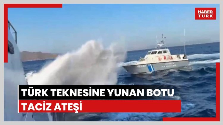 Türk teknesine, Yunan botu tacizi