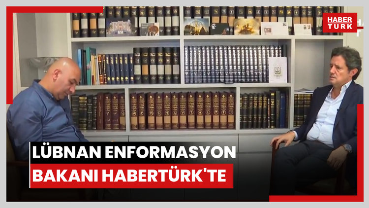 Lübnan Enformasyon Bakanı Habertürk'te