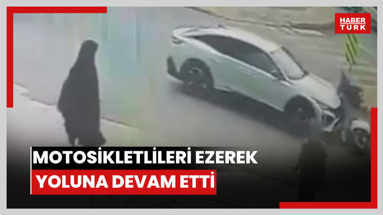 Yol tartışması yaşadığı motosikletlileri ezerek yoluna devam etti