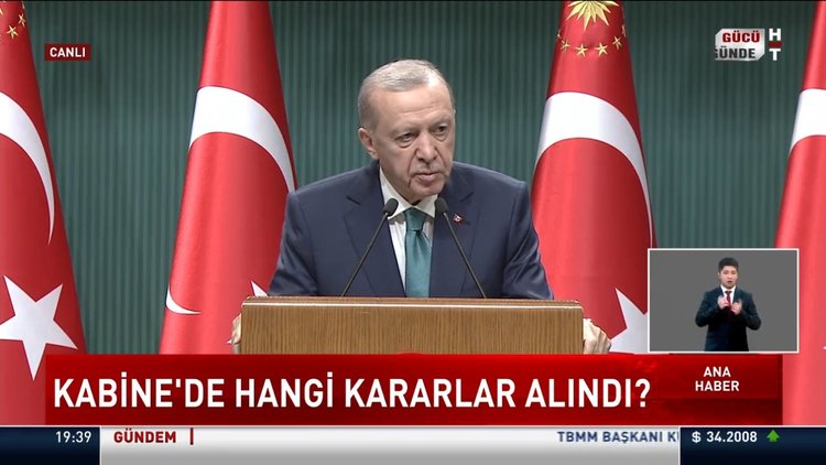 Cumhurbaşkanı Erdoğan'dan kabine toplantısı sonrası açıklamalar
